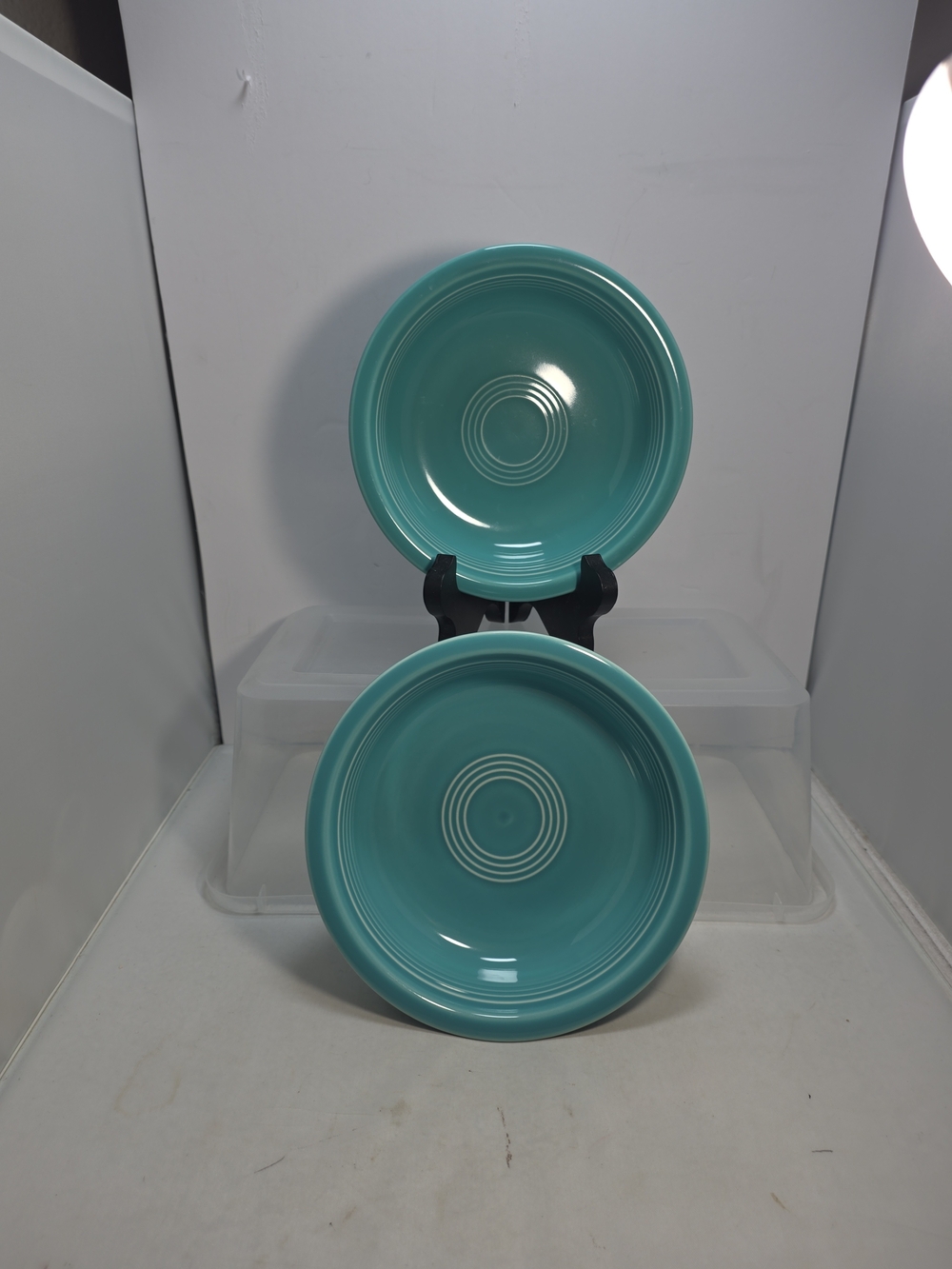 Fiesta Turquoise Cereal Soup Bowls 6.75" Set of 2 Homer Laughlin USA
